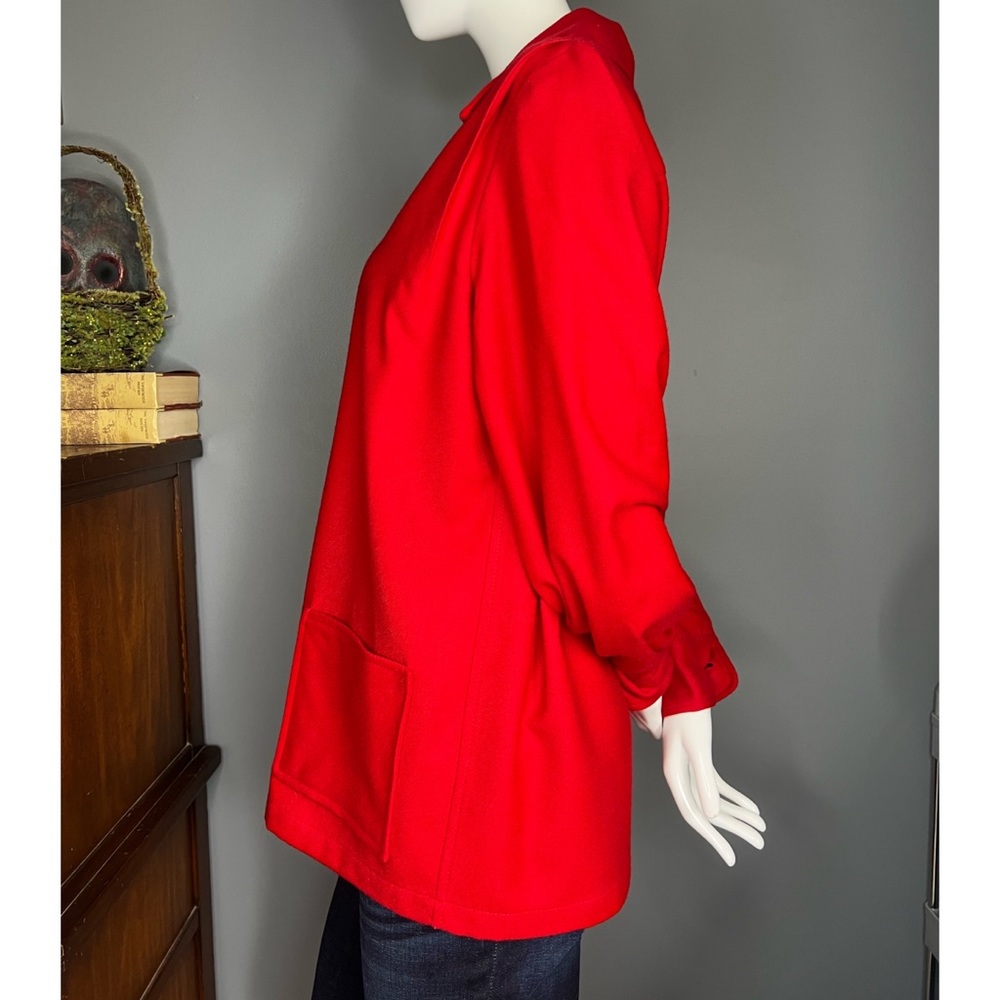 Pendleton : Red Virgin Wool Shacket - image 5